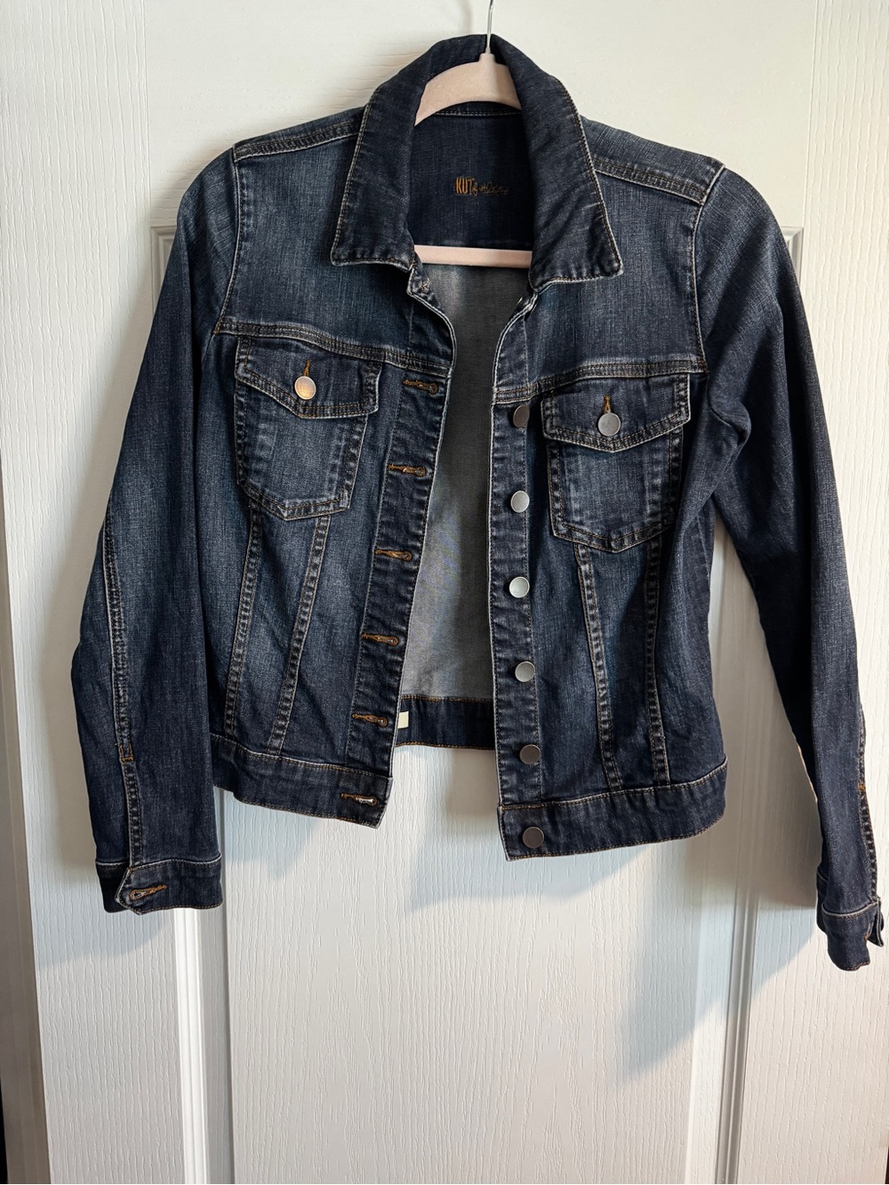Kut from the Kloth Dark Wash Denim Jacket